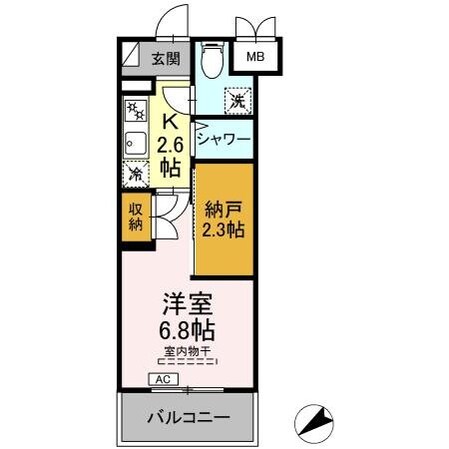 CINZA若林の物件間取画像